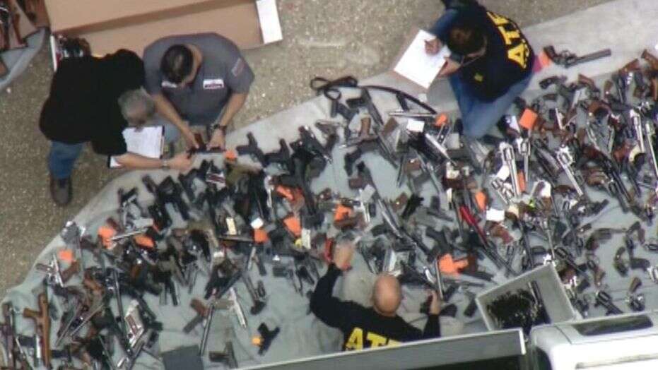 More than a thousand weapons seized from LA domestic